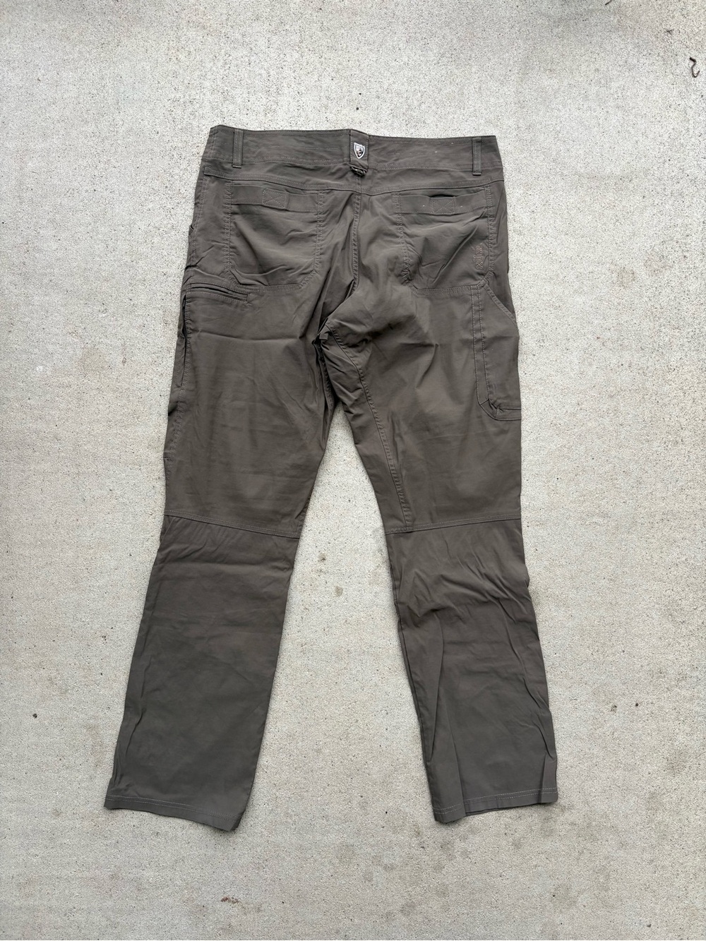 KUHL Deceptr Pants Mens 38x32 Espresso Brown Stretch Nylon Hiking Technical